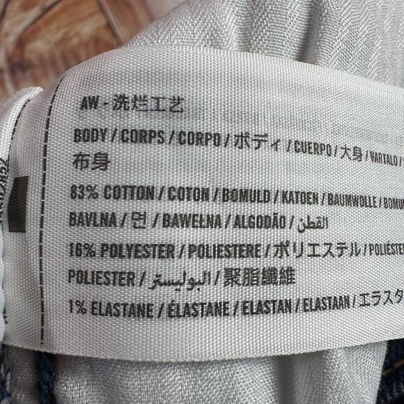 Abercrombie & Fitch FLARE Size 2 Blue High Rise Wide Leg Jeans Denim Pants 26x31 - Picture 10 of 10